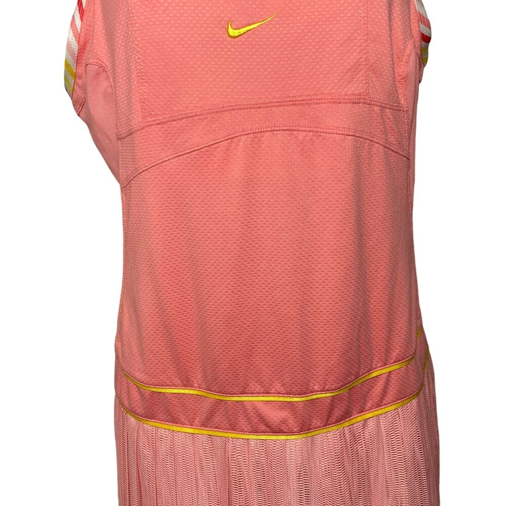 Nike Maria Sharpova Pink Tennis Dress Ballerina Coral Sphere Size Medium NWT - Picture 5 of 16